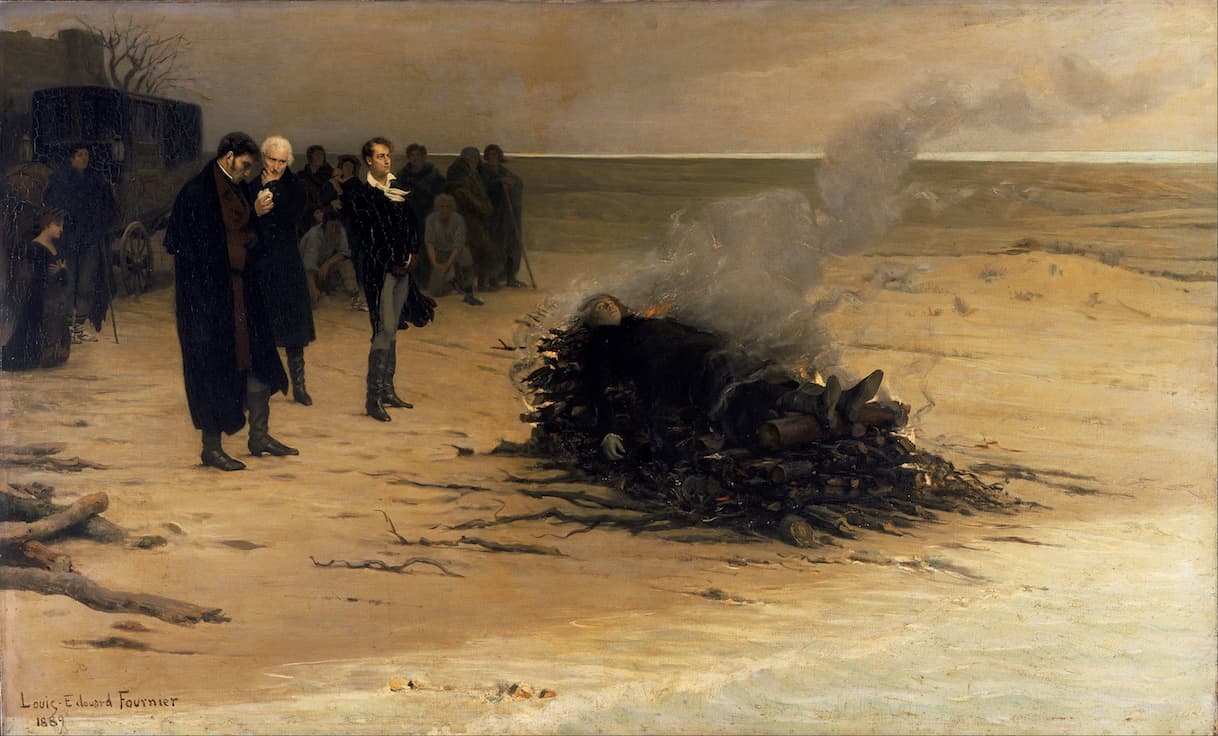 The Funeral of Shelley, 1869